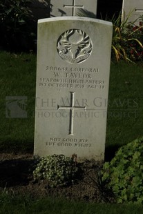 DADIZEELE NEW BRITISH CEMETERY - TAYLOR, WILLIAM